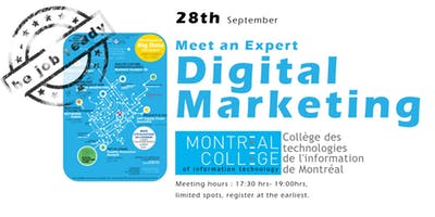  Montreal College's Learn Digital Marketing- Info session September 2018