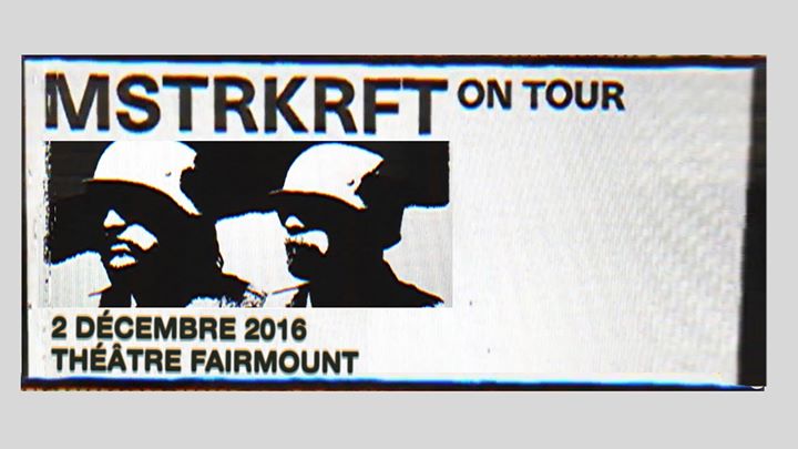 Mstrkrft // 2 décembre // Theatre Fairmount