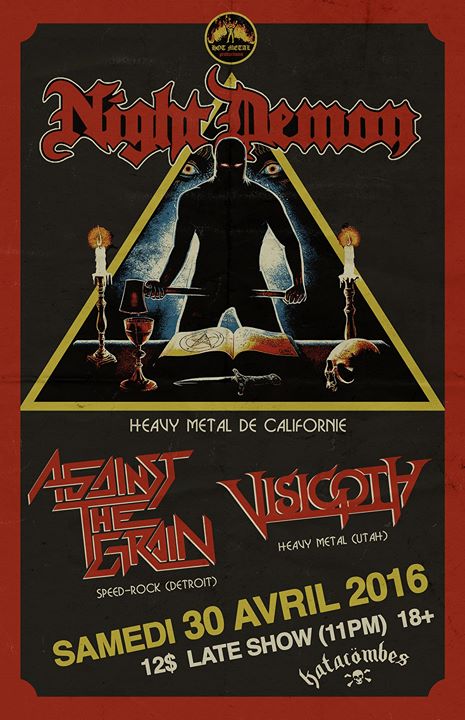 Night Demon, Against the Grain, Visigoth aux Katacombes