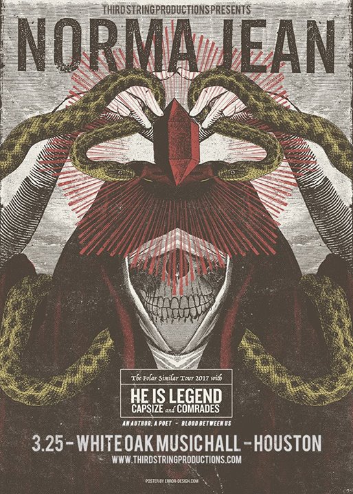 Norma Jean w/ He Is Legend, Capsize & more!