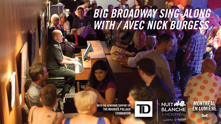 Nuit blanche: Big Broadway Sing-Along with Nick Burgess