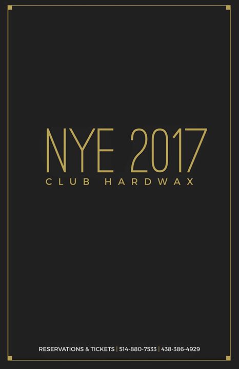 NYE 2017 Club Hardwax