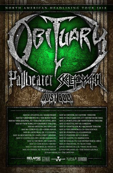 Obituary - 9 mai,2018 // Club Soda