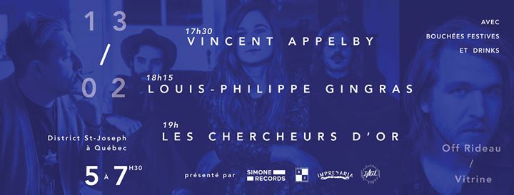 OFF Rideau - Vincent Appelby, LP Gingras, Les Chercheurs d'Or