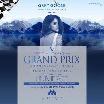 OFFICIAL GREY GOOSE CANADIAN GRAND PRIX COMMENCEMENT PARTY
