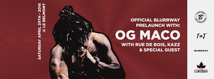 OG Maco for Blurrway Prelaunch Party