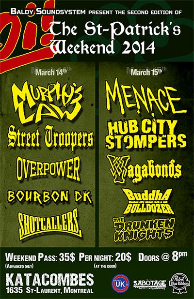 Oi! The St-Patrick's Weekend