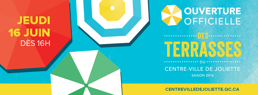Ouverture officielle des terrasses du centre-ville de Joliette