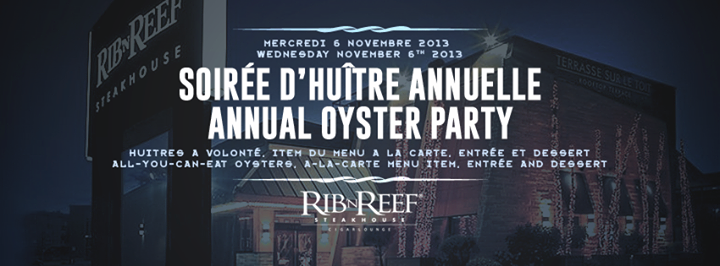 Oyster Party - Mercredi 6 novembre