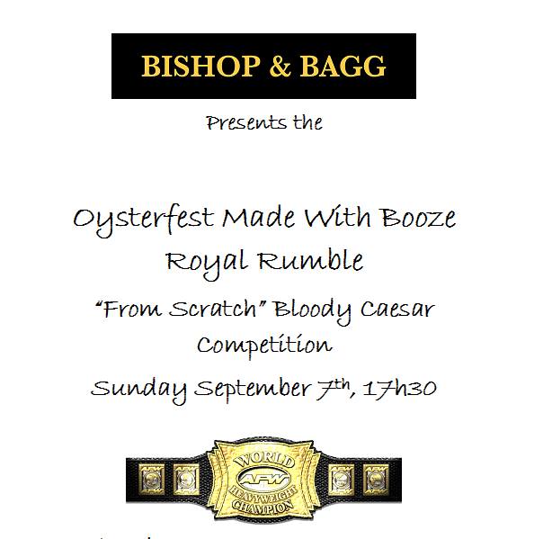 Oysterfest Made With Booze Bloody Caesar Royal Rumble