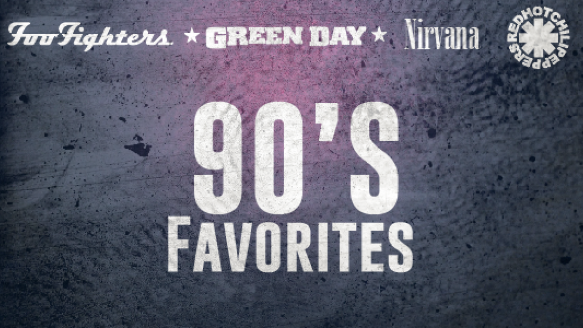 Package 90's favorites - Accès à 4 spectacles (Foo Fighters, Green Day, Nirvana, Red Hot Chili Peppers): 4 spectacles hommages (Foo Fighters, Green Day, Nirvana, Red Hot Chili Peppers), DJ et Chansonnier + invité(s)