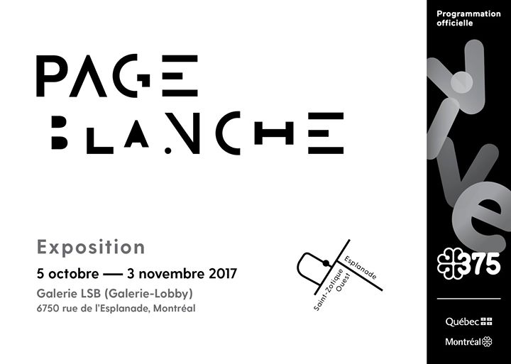 Page blanche - Exposition