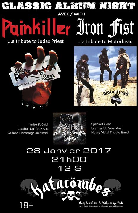 Painkiller Judas Priest tribute - Iron Fist Motörhead tribute