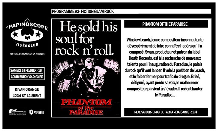 Papinoscope Vidéoclub 3 - Phantom of the Paradise