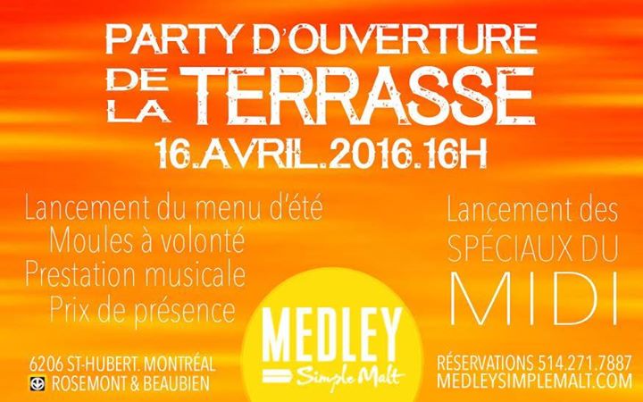 Party d'ouverture de la terrasse!