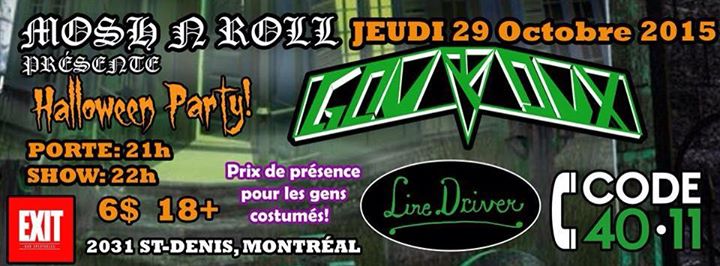 PARTY HALLOWEEN avec GOUROUX|LINEDRIVER|CODE 40-11| BAR L'EXIT