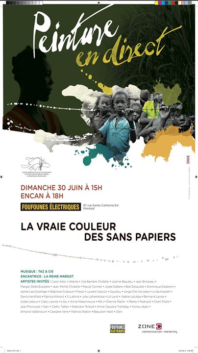 Peinture En Direct -La Vraie Couleur Des Sans Papiers-