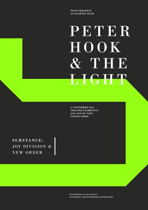 Peter Hook & The Light at Théâtre Fairmount