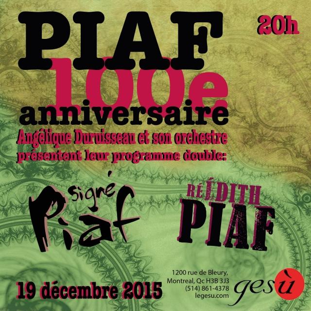 PIAF 100e anniversaire!