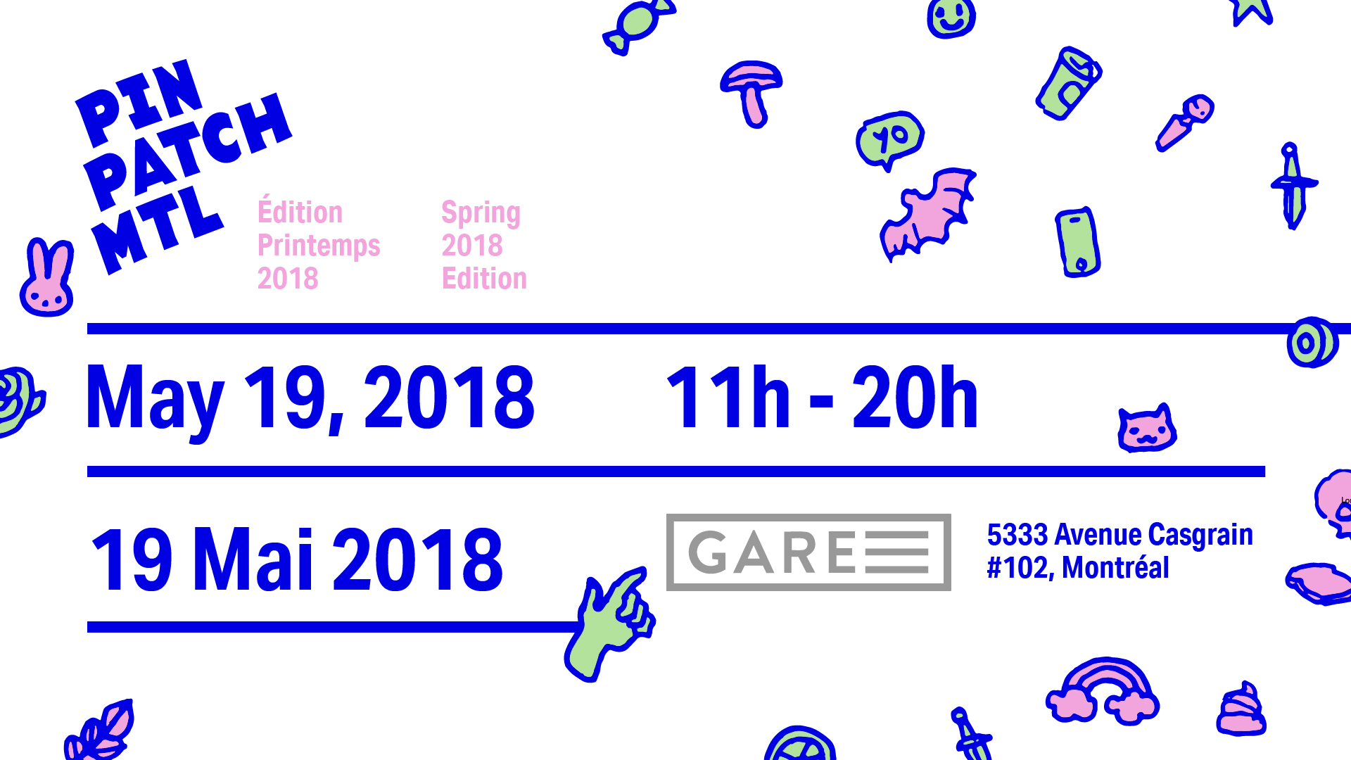 Pin Patch Mtl Printemps 2018