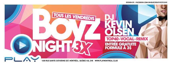 PLAY: Boyz Night 3x - Kevin Olsen