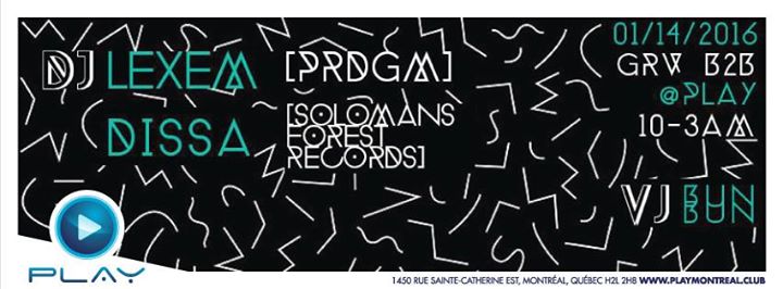 PLAY: LeXeM & Dissa @ PLAY, visuels par BunBun