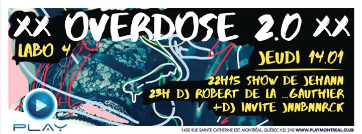 PLAY: Overdose 2.0 Labo 4 - Hommage à DAVID BOWIE