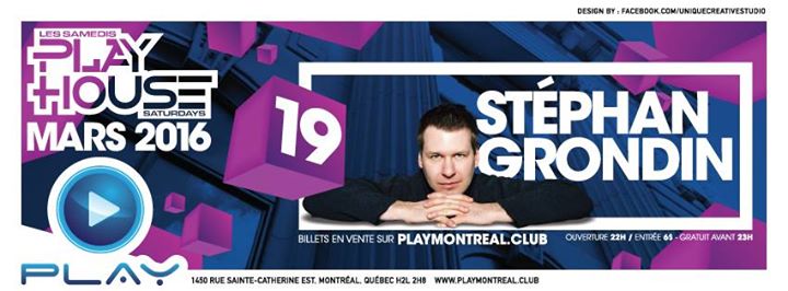 PLAY: Stephan Grondin