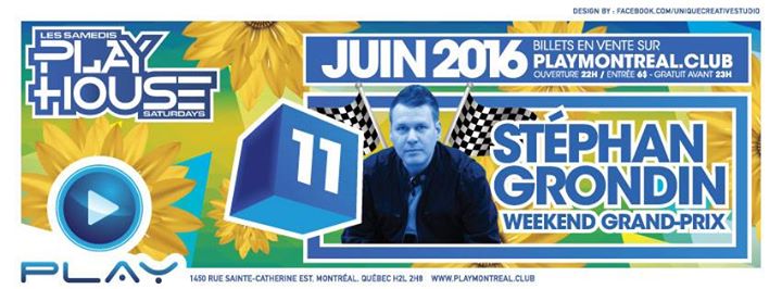 PLAY: Stephan Grondin - Grand Prix