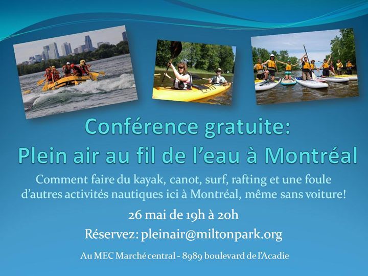 Plein air au fil de l'eau! (Conférence gratuite)