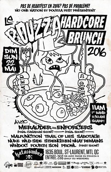 Pouzza Fest 6 - Hardcore Brunch - Katacombes