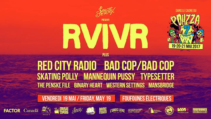 Pouzza présente: RVIVR, Red City Radio, Bad Cop/ Bad cop & plus