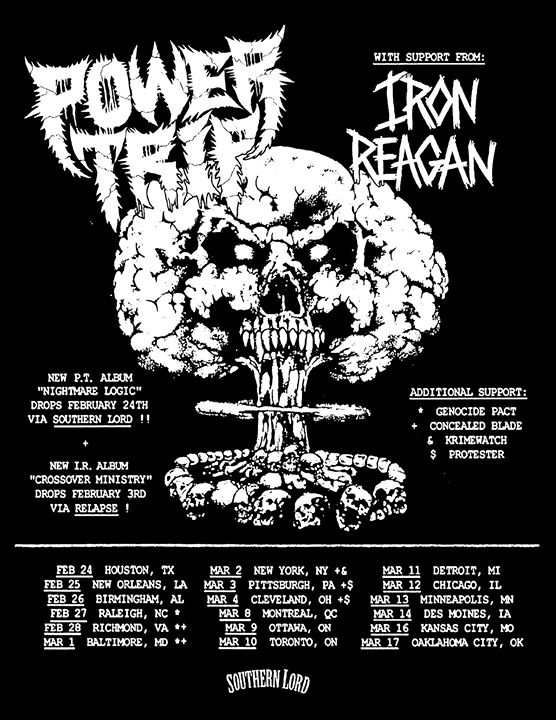 Power Trip,Iron Reagan-8 mars,2017 // Foufounes Electriques