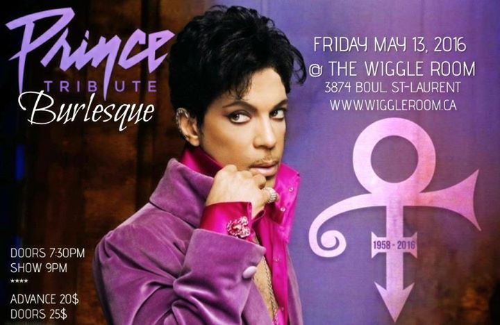 PRINCE Tribute Burlesque - Friday May 13 at The Wiggle Room