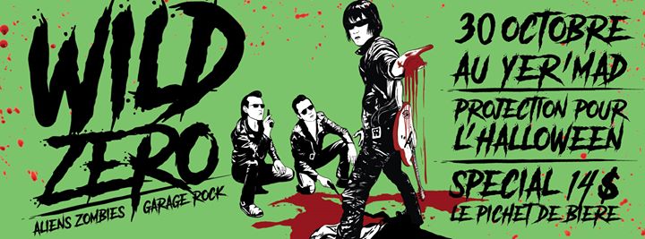 Projection de Wild Zero pour l'Halloween au Yer'Mad
