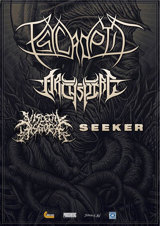 Psycroptic + Archspire + Visceral Disgorge + Seeker // Mardi 16 mai 2017 // L'Anti Bar & Spectacles