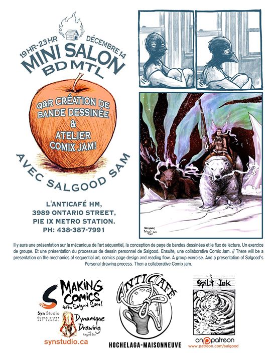 Q&R Création de Bande Dessinée et Comix Jam avec Salgood SAM