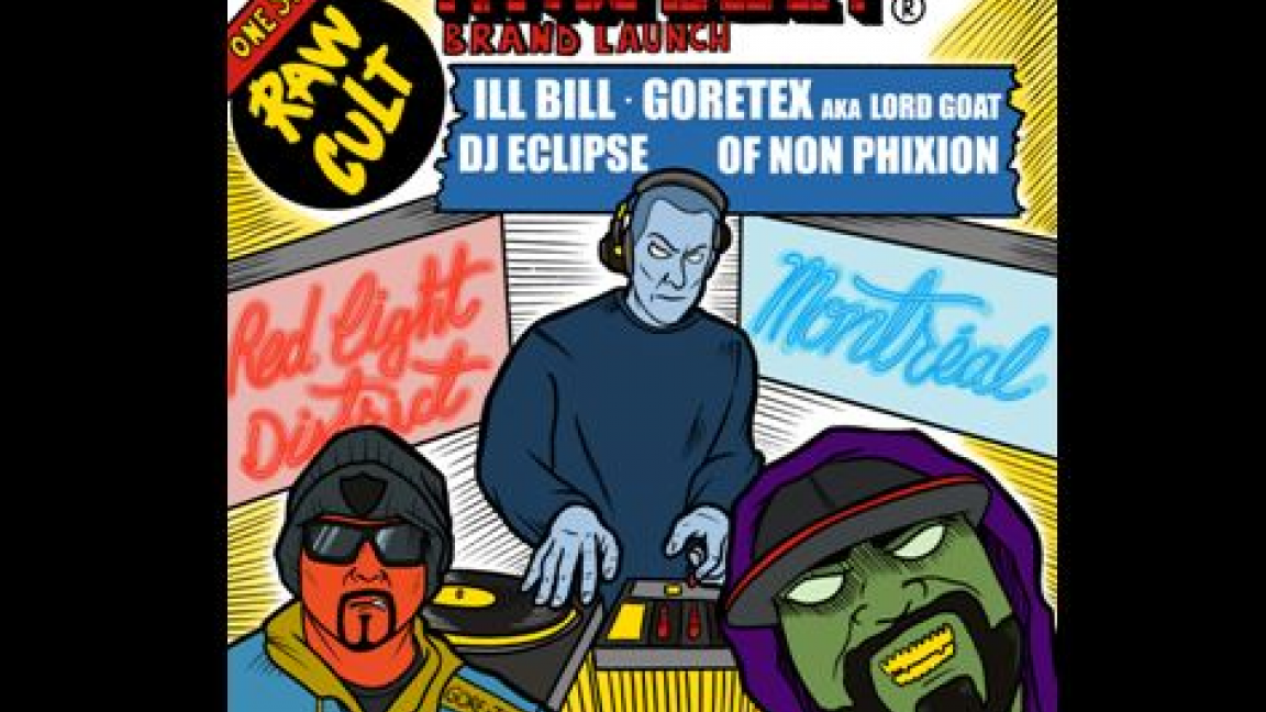 RAW CULT Lancement de la Marque: Ill Bill, Goretex, Lord Goat, DJ Eclipse