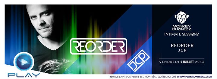 ReOrder with JCP - Intimate Sessions at Play