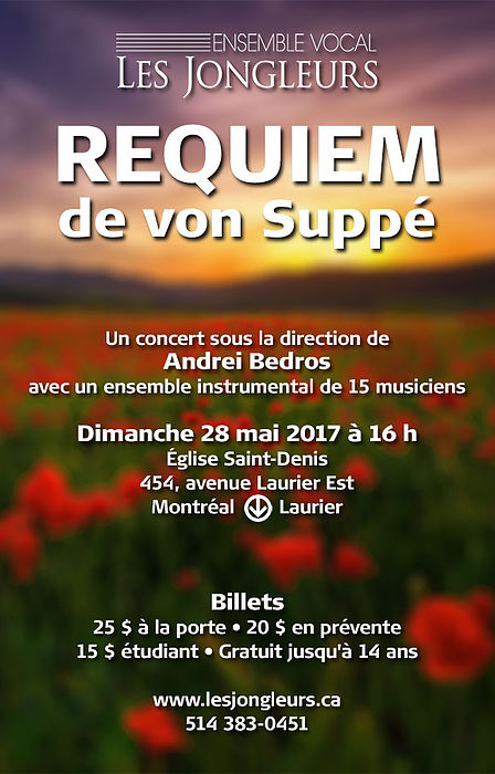 Requiem de von Suppé - Concert de l'Ensemble vocal Les Jongleurs