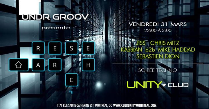 Research // Jiss x Chris Mitz x Kassian b2b Mike Haddad x Sebastien Dion