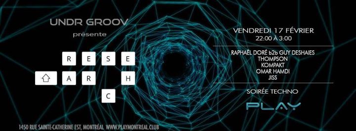 Research \\ Raphaël Doré b2b Guy Deshaies x Thompson x Kompakt x Omar Hamdi x Jiss