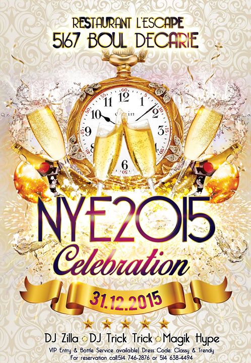 Restaurant L'Escape New Years Eve Celebration