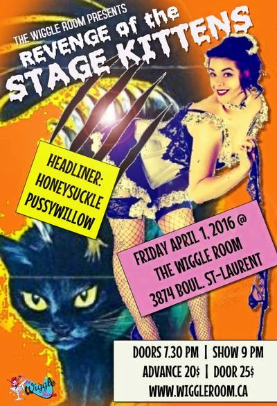 Revenge of the Stage Kittens - Friday April 1 at The Wiggle Room