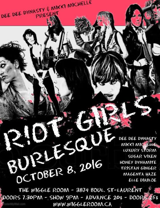 Riot Girls Burlesque - October 8 2016 at The Wiggle Room