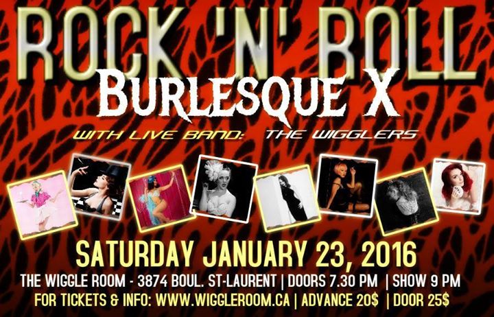 Rock 'n' Roll Burlesque X - JANUARY 23 JANVIER 2016