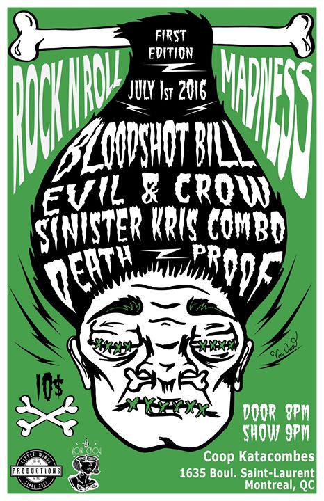 ☆ Rock 'n' Roll Madness ☆ Bloodshot Bill / Sinister Kris Combo / Evil & Crow / Death Proof