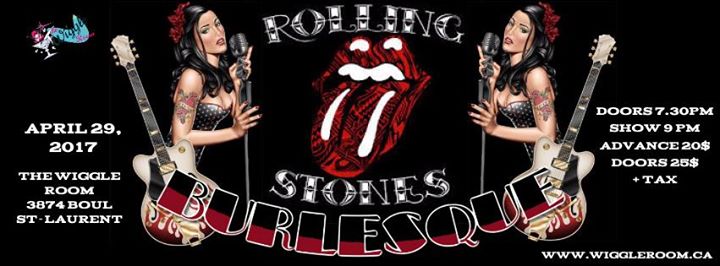 Rolling Stones Burlesque - April 29 at The Wiggle Room