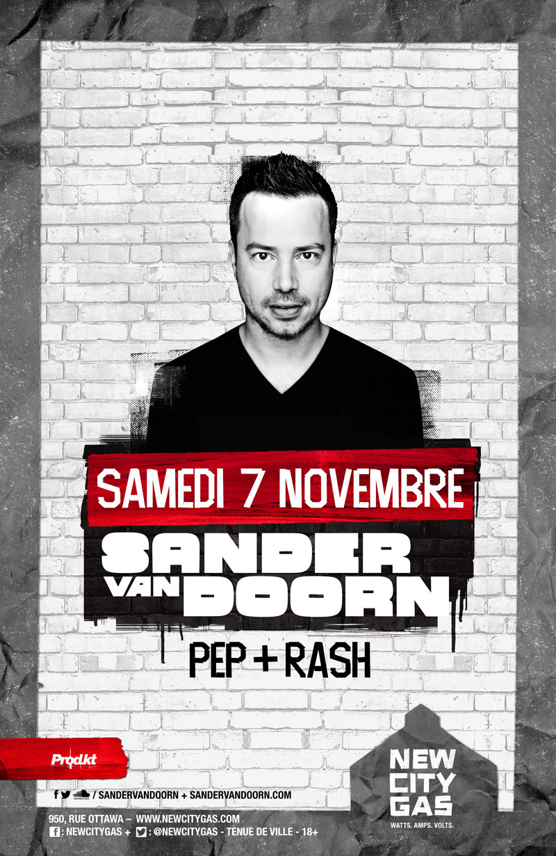 Sander Van Doorn au New City Gas | Samedi 7 Novembre