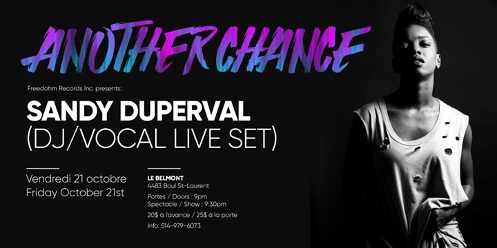 Sandy Duperval - Another Chance - DJ/Vocal Performance